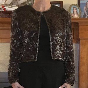 Talbots Beaded Jacket PS
